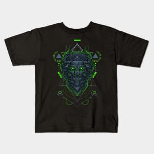 Bull head - Sacred Geometry Kids T-Shirt